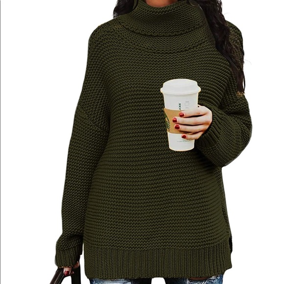 PrinStory Long Sleeve Turtleneck Sweater - Picture 4 of 9